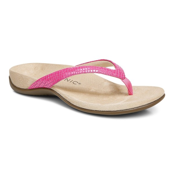 Vionic Sandals Ireland - Dillon Toe Post Sandal Pink - Womens Shoes Clearance | ZNRCK-5684